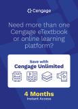 (eBook) Cengage Unlimited subscription, 4 months (1 term) [Instant Access] - cover photo