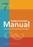 Image of PUBLICATION MANUAL OF THE AMERICAN PSYCHOLOGICAL .ASSOCIATION, 7e (PB)