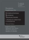 Documents Supplement For International Business Transactions , 13Th - cover photo