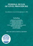 Federal Rules Of Civil Procedure, Educational Edition, 2026-2027 - cover photo