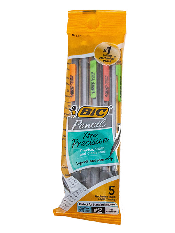 Bic Mechanical Pencil 5Mm 5 Pk/Asst Colors (SKU 100985924000045)