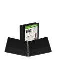 Binder 1.5" Black Insertable View  Round Ring