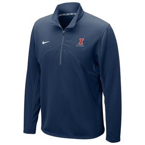Image of 1/4 ZIP DRI-FIT ILLINOIS ALUMNI -  navy