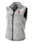 Image of Illinois Block I Vest Full Zip Sherpa