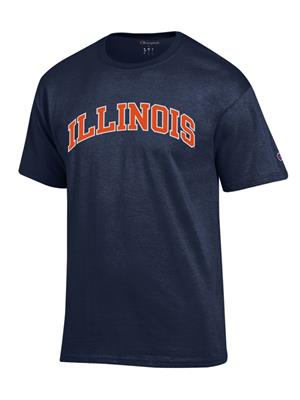 Image of ILLINOIS ARCH T-SHIRT -  navy