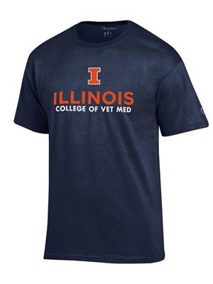 Image of T-SHIRT COLLEGE OF VET MED -  navy