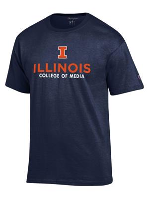 Image of T-SHIRT COLLEGE OF MEDIA -  navy