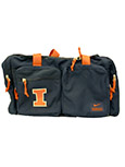 Illinois Block I Nike Utility Power Duffel Bag - main view