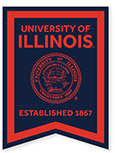 Pennant Illinois Banner Circle Seal