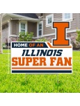 Home of An Illinois Super Fan Lawn Sign -- DROP SHIP