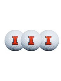 Illinois Fighting Illini Golf Balls 3 Pack