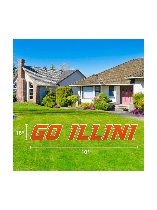 Go Illini Lawn Display -- DROP SHIP (SKU 155260144000024)