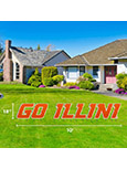 Go Illini Lawn Display -- DROP SHIP