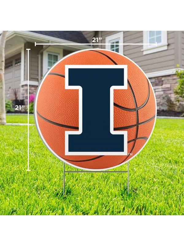 Illinois Basketball Lawn Sign (SKU 155743984000024)