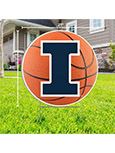Illinois Basketball Lawn Sign