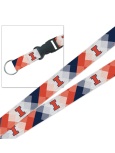 Block I Checkered Lanyard With Buckle
