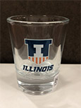Illinois Victory Badge Shot Glass