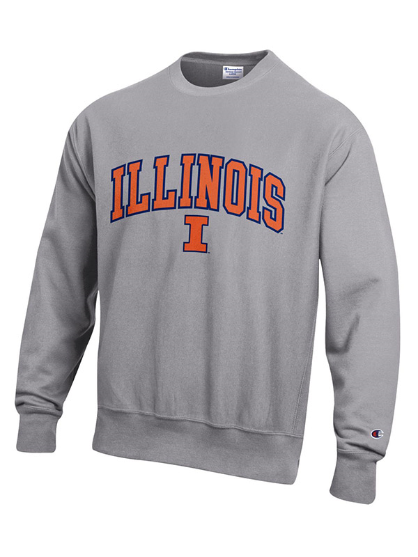 Image of Reverse Weave Crew Twill Illinois Over Block I (SKU 155969324000046) Image of Reverse Weave Crew Twill Illinois Over Block I (SKU 155969324000046)