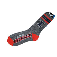 Image of Socks Illinois Fighting Illini 4 Stripe Deuce Marled