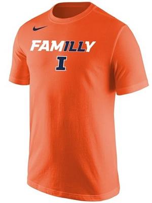 Image of ILLINOIS FAMILLY T-SHIRT -  orange