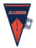 Illinois Pennant Car Sticker