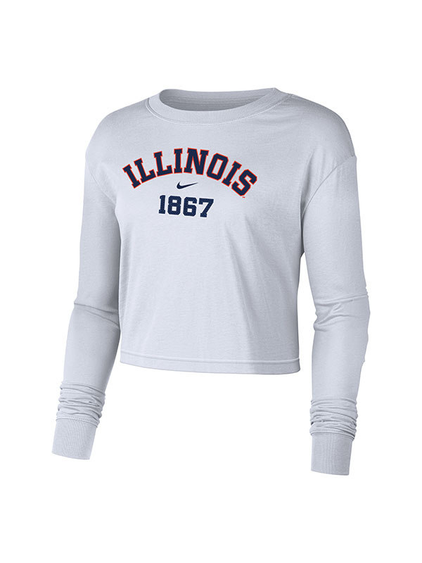 L/S Crop T-Shirt Arch Illinois (SKU 156389224000059)