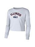 L/S Crop T-Shirt Arch Illinois