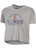 Headliner Crop T-Shirt University Of Illinois Block I