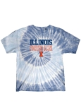 T-Shirt Tie-Dye Illinois Fighting Illini Block I