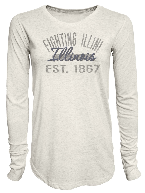 L/S T-Shirt Tri-Blend Illinois Fighting Illini (SKU 156806484000059)