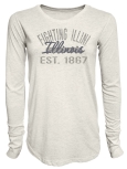 L/S T-Shirt Tri-Blend Illinois Fighting Illini