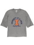 T-Shirt 3/4 Sleeve Raw Edge Illinois Block I