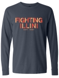 L/S T-Shirt Comfort Colors Illinois Fighting Illini
