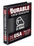 Binder 1.5" D Ring View Black