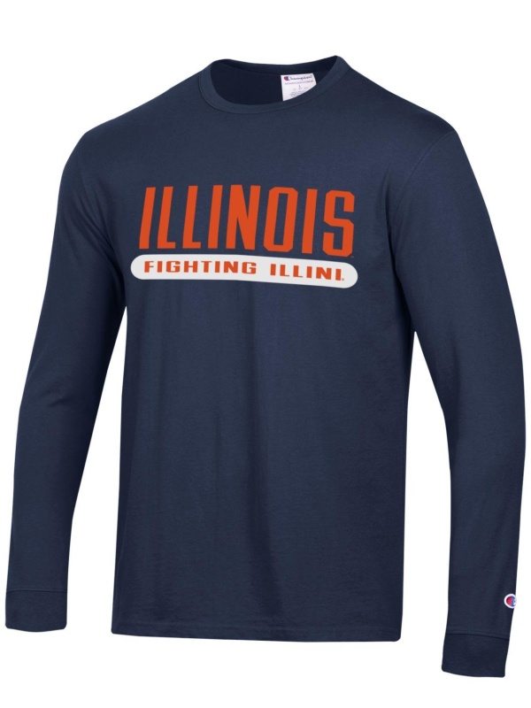 L/S T-Shirt Vintage Cloud Wash Illinois Fighting Illini (SKU 157017874000052)