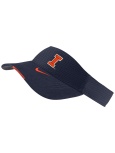 Nike® Illinois Block I navy dri-fit adjustable visor.