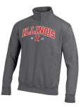 1/4 Zip Sweatshirt Versa Twill Illinois Block I 1867