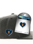 Lapel Pin Heart Design With Uiuc