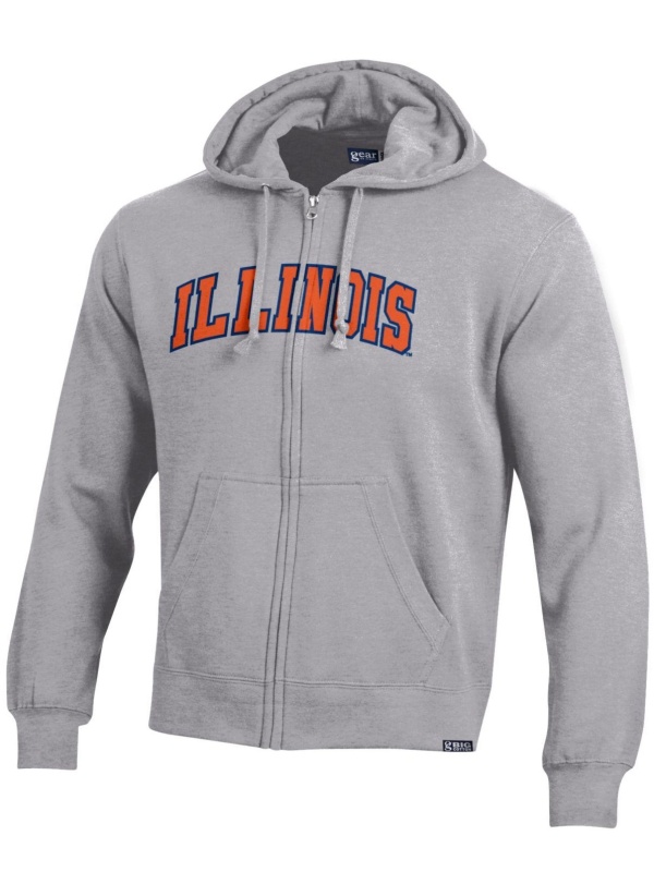 Full Zip Sweatshirt Versa Twill Arch Illinois (SKU 157739754000046)