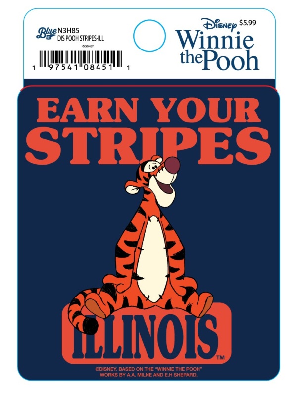 Decal Disney Earn Your Stripes Illinois (SKU 157780484000003)