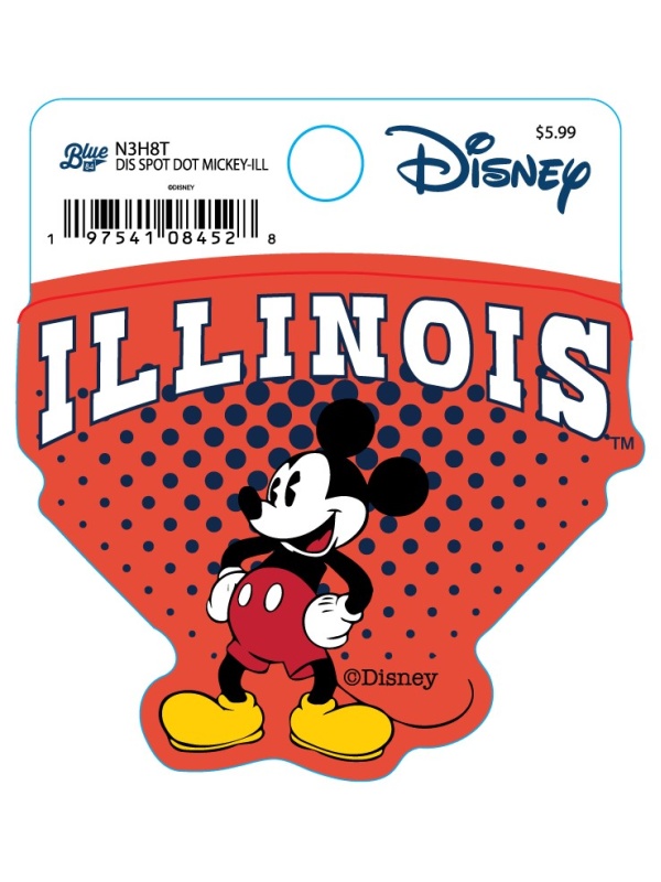 Decal Disney Mickey Mouse Illinois (SKU 157780554000003)