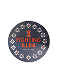 Decal Illini Surrounded By Flowers