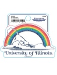 Decal Illinois Rainbow In The Clouds