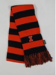 Illinois Rugby Stripe Wide Scarf