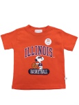 Illinois Arch Snoopy Basketball T-Shirt