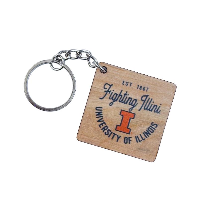 University Of Illinois Block I Keychain (SKU 157929834000003) University Of Illinois Block I Keychain - main view