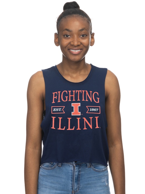 Illinois Fighting Illini Two Tone Tube Top