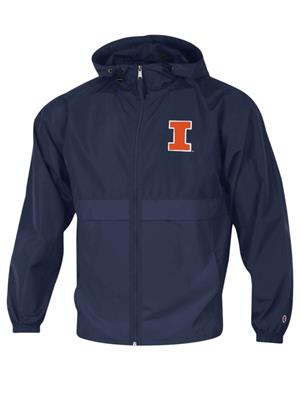 Image of ILLINOIS BLOCK I LIGHT WEIGHT FZ JACKET -  navy