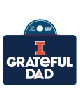 Illinois Grateful Dad Sticker