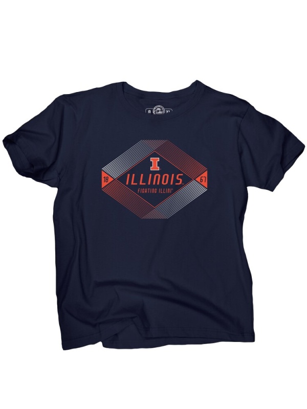 Illinois Diamond Lines T-Shirt (SKU 158368304000052)